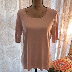 Pink cotton stretchy top